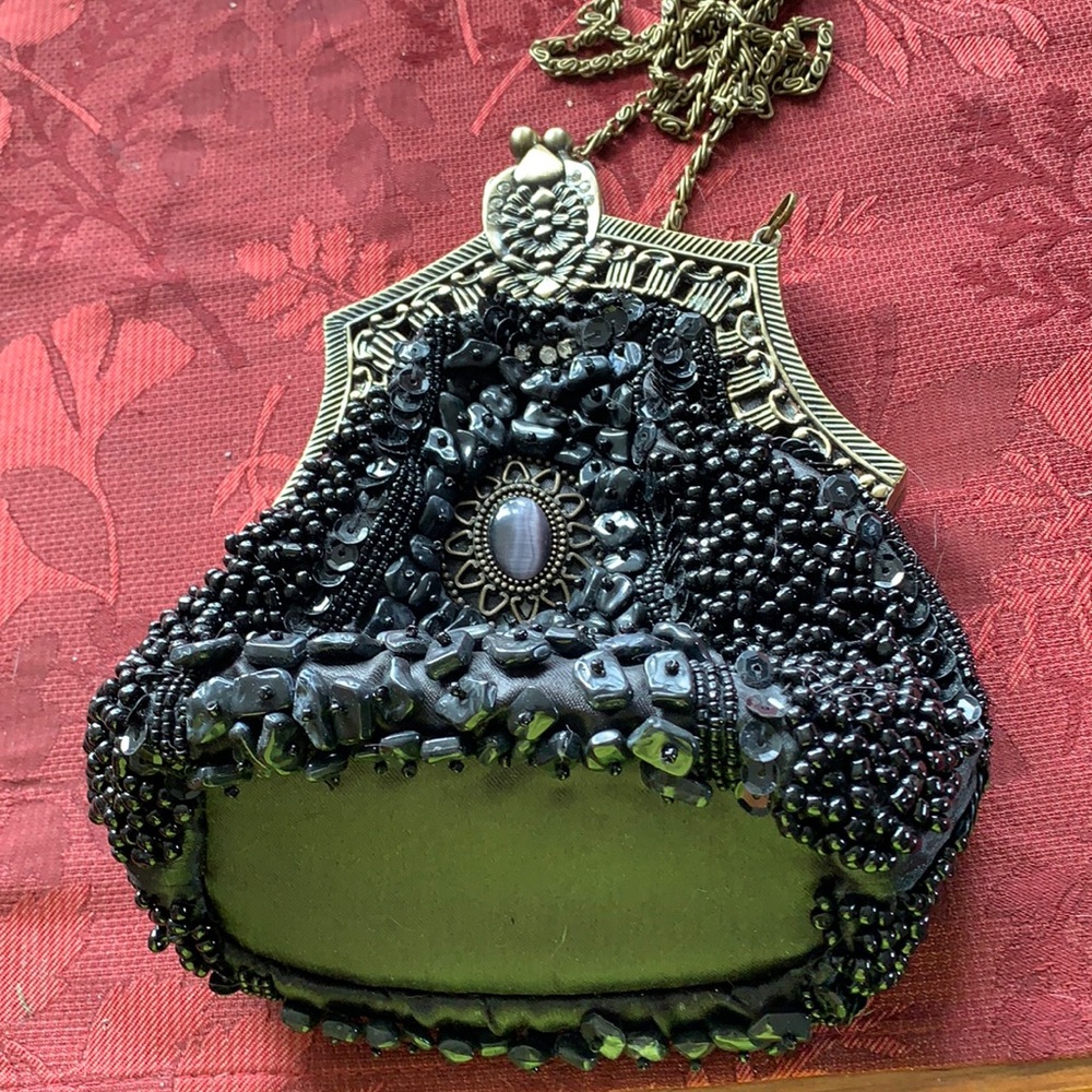 Beaded bag for evening or sport